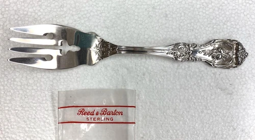 Reed & Barton Francis I Sterling Silver Flatware Salad Fork No Mono 42gr NOS ! !