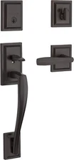 Baldwin Torrey Pines Venetian Bronze Front Entry Door Smartkey Handleset Lock b