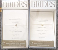 GARTNER STUDIOS BRIDES 60CT WEDDING INVITATION KIT IVORY PEARL 75774 **READ**
