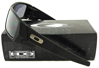 NEW OAKLEY GASCAN 03-473 MATTE BLACK W/GREY LENS AUTHENTIC