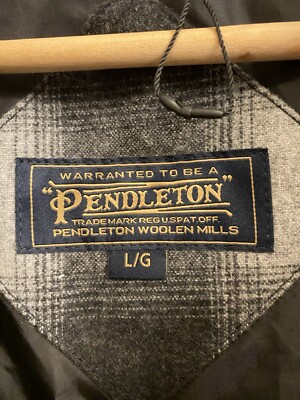 Pendleton Men's Sz Large Black Livingston Faux Shearling Fleece