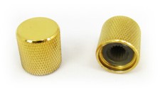 2pc. Gold Flat-Top Knobs for Electric Guitar, Cigar Box Guitars more