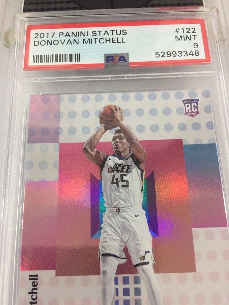 Donovan Mitchell 2017 Panini Status Rookie #122 Psa 9 Utah Jazz | eBay