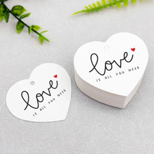 Love Heart Tags Kraft Valentine Wedding Wish Tree Tags Gift Label Valentines UK