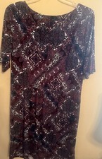 Anthology  Floral Stretchy Plus  Dress size 20 (2XL) Lined.