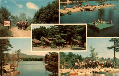 HIDDEN VALLEY, Lake Luzerne, N. Y., Route 9N, Lake George Postcard