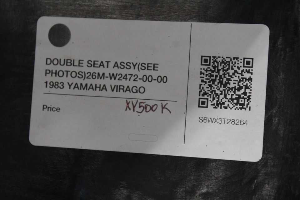 ASIENTO DOBLE (VER FOTOS) 26M-W2472-00-00 1983 YAMAHA VIRAGO XV500K Foto 2 de 4