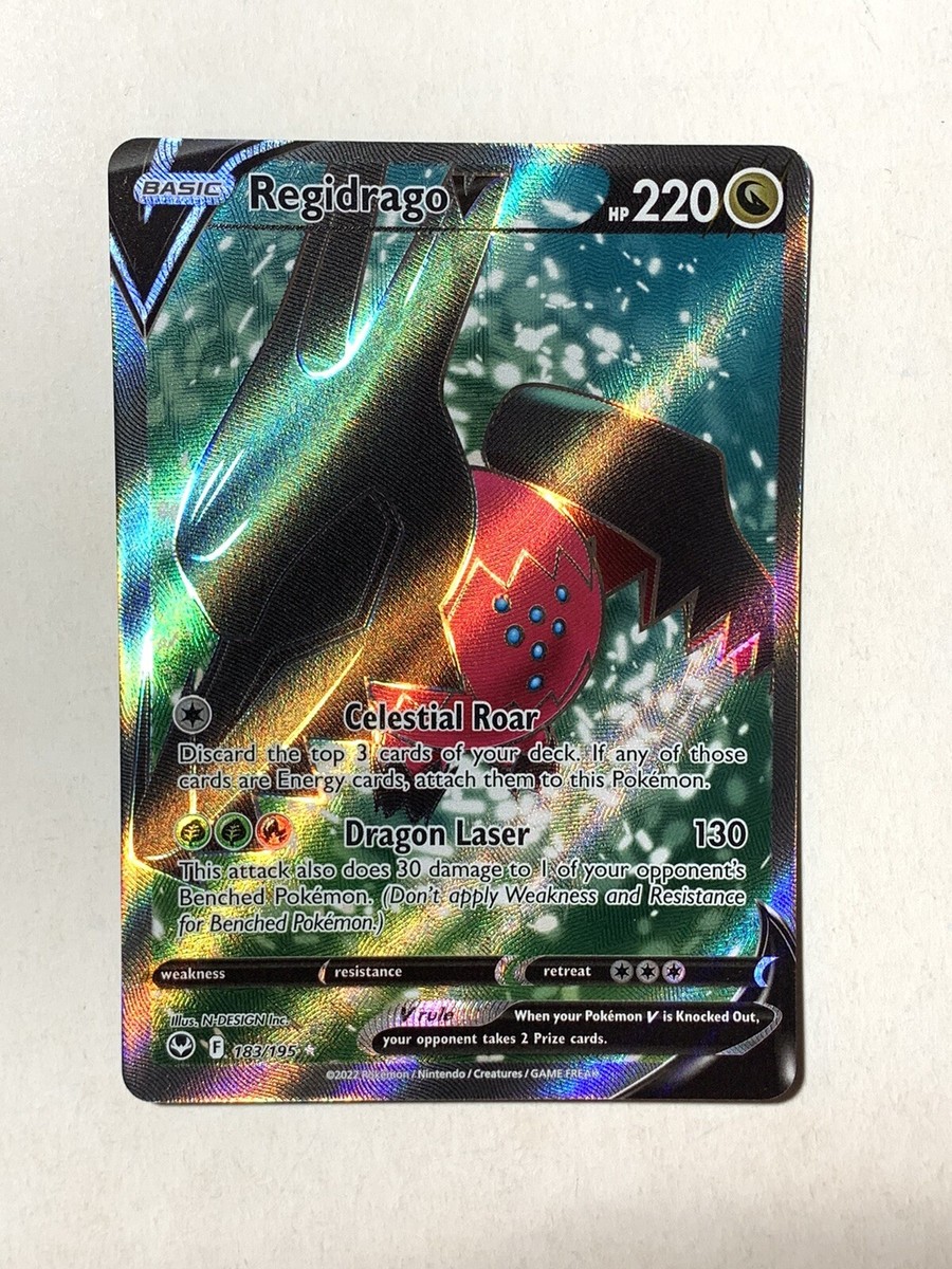 Pokémon - Regidrago V 183/195 Full Art - Silver Tempest Ultra Rare