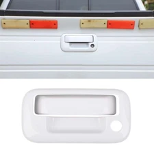 White For 09-14 Ford F150 Rear Trunk Tailgate Handle COVER W/O Camera Hole Decor