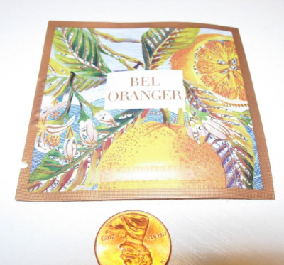 WOMENS FRAGONARD Bel Oranger 2 ML TOWELETTE Perfume EDT orange patchouli cedar