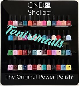 Shellac Gel Nail Polish Color Chart