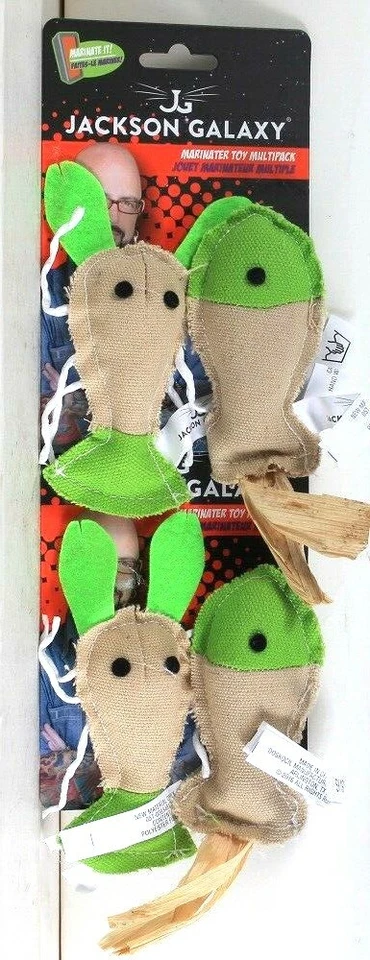 2 Petmate Jackson Galaxy Marinator Toy 2 Count Multipack To Engage Raw Instict