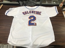 bobby valentine signed mets jersey dave and adams sticker
