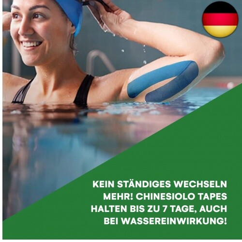 Effekt Manufaktur Kinesiotape - 2 Rollen 5m x 5cm Kinesiologie Tape in blau und - Bild 5 von 7