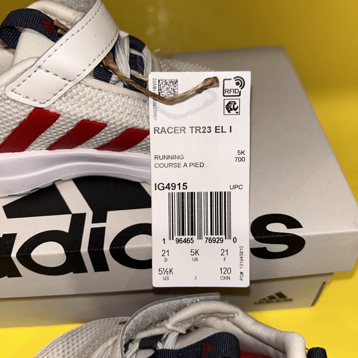 Adidas Toddlers Size 5 1/2K Racer TR23 EL l lg4915 (np8) | eBay