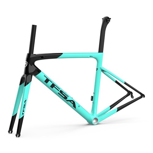 Carbon Fibre Bicycle Frame Fit Both Di2 and Mechanical Road Bike Frameset Red - Picture 10 of 37