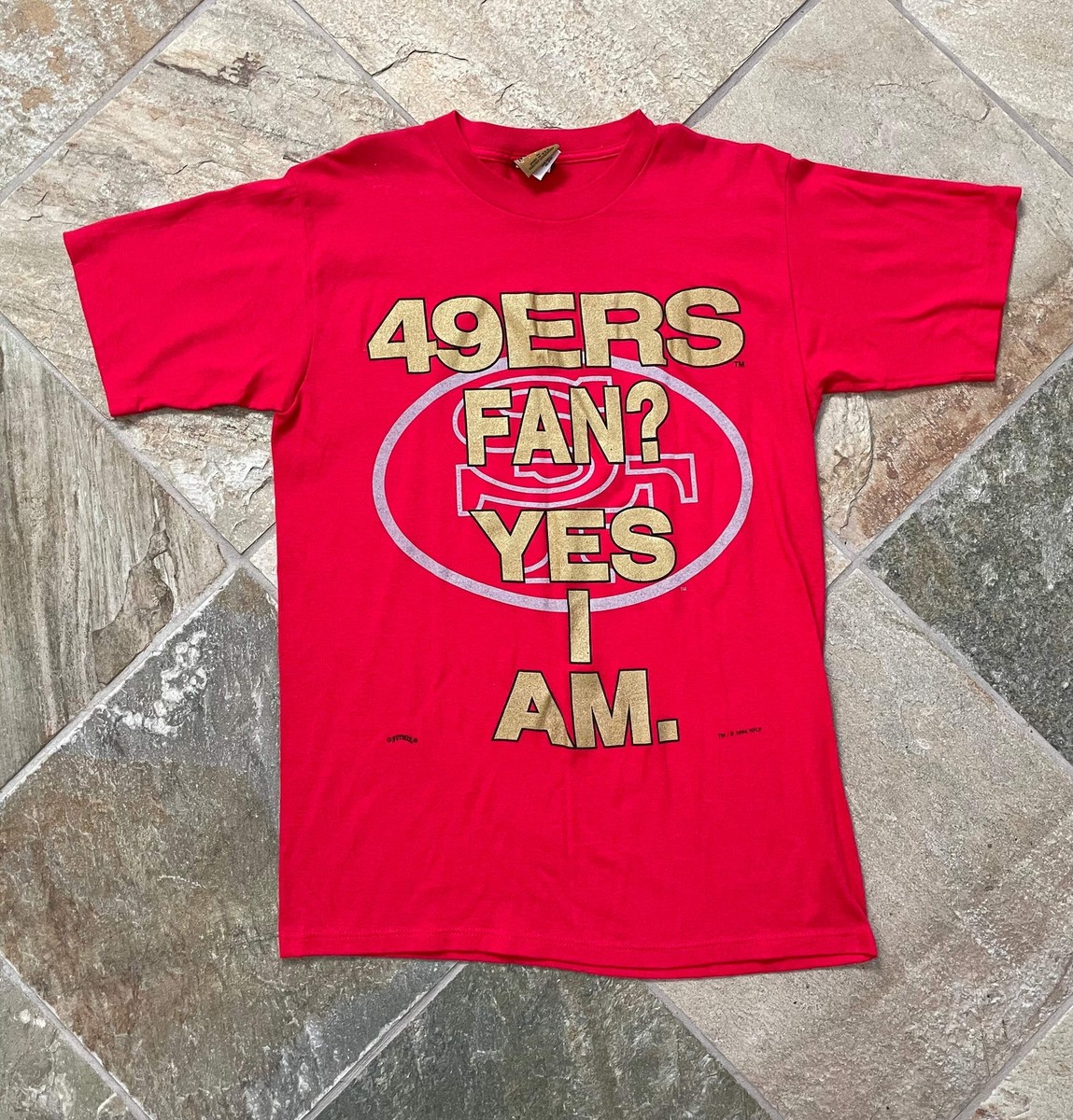 Vintage San Francisco 49ers Nutmeg Football Tshirt, Size Vintage San Francisco 49ers Nutmeg Football Tshirt, Size