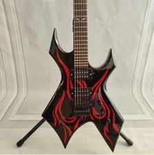 Kerry King KKW BC Electric Guitar Black Red Flame FR Bridg Warlock Free Shipping