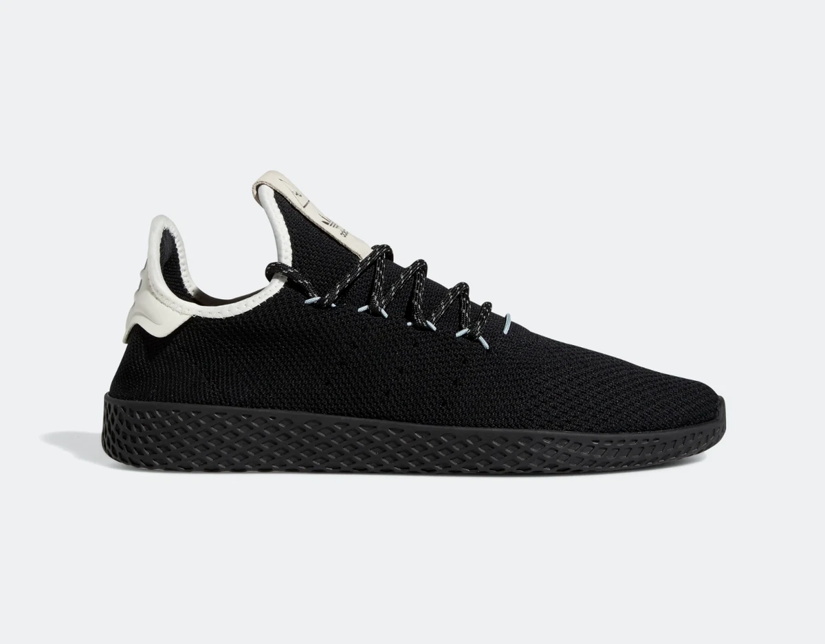 Mens Pharrell Williams Tennis Hu Shoes Black and White |