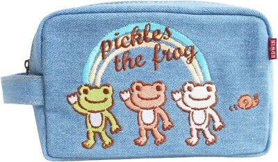 EDWIN x Pickles the Frog Crayon Touch Square Pouch Case New Japan Pre-order