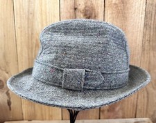 Dorfman Pacific Wool Fedora Hat Tweed Heritage VTG SZ M /L Men's