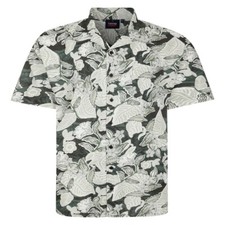 ESPIONAGE SH434 HAWAIIAN LEAF PRINT SHORT SLEEVE SHIRT 2XL3XL4XL5XL6XL7XL8XL