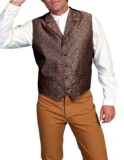 Scully Western Vest Mens Rangewear Notched Lapels Only F0 RW129