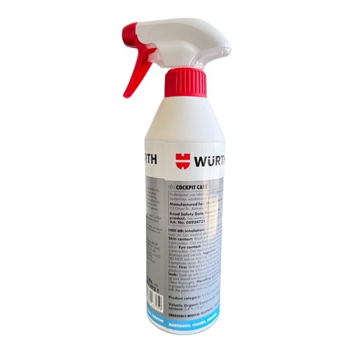 Wurth Cockpit Care 500 mL Spray – Interior Cleaner & Protectant for Plastic - Picture 2 of 3