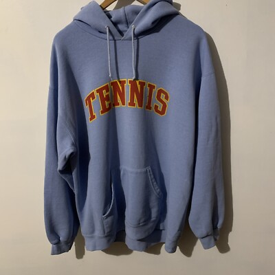 Light Blue Lees Large Tennis Hoodie A Few Small Marks Shown In Photos 
