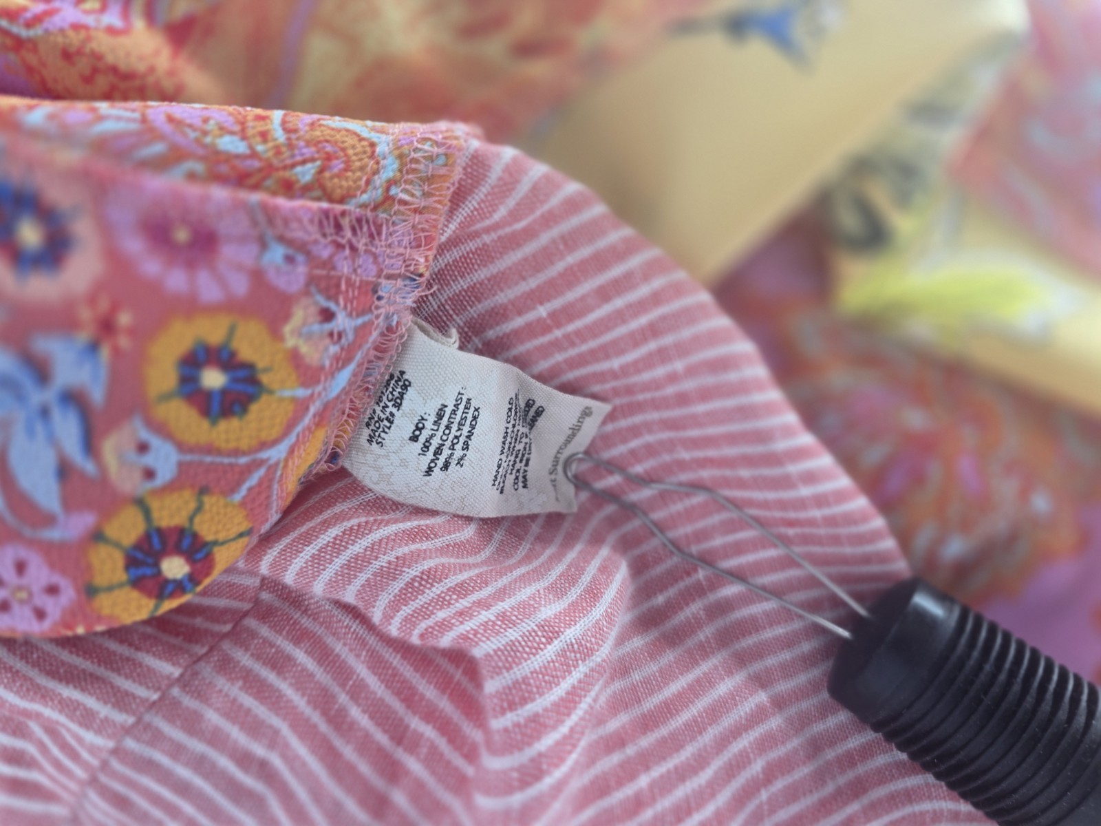 Soft Surroundings Linen Patchwork Back Tunic Shir… - image 6