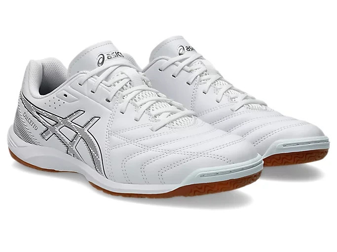 ASICS CALCETTO WD 9 1113A037 103 White Gunmetal Futsal Shoes | eBay