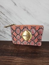 ☆ ~Mimco Enamour MIm Pouch MI Woman small 🐍 Leather Wallet Clutch ! Zip up~ ☆