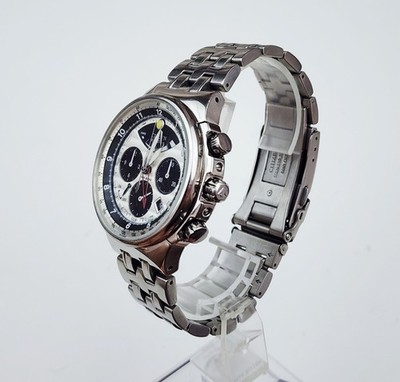 Men SOLAR ALARM CHRONOGRAPH Watch CITIZEN Eco-Drive E210-T007058. New Capacitor