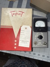 Triplett DC Panel Meter W/Housing  Terminals Model 3256 Original Box