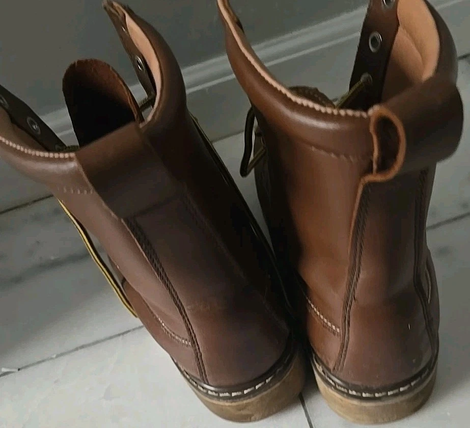 Bota de Trabajo SEARS Die Hard Para Hombre CLÁSICA 6" SureTrak Punta Suave 12D MARRÓN Sin usar, en caja, Cuña Foto 2 de 4