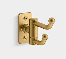 Brand New Kohler K-35927-2MB Castia Double Robe Hook - Brushed Moderne Brass J1