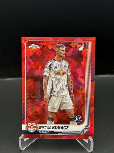 2025 Topps Chrome Sapphire Edition MLS #83 Wiktor Bogacz Red Sapphire #/5