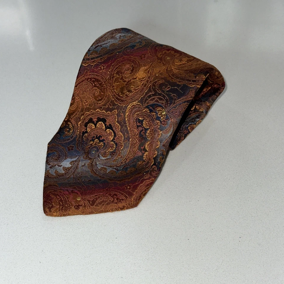 Corbata de lujo para hombre La Vita Di Moda 100 % seda cachemira - Hecha en Italia Foto 3 de 4