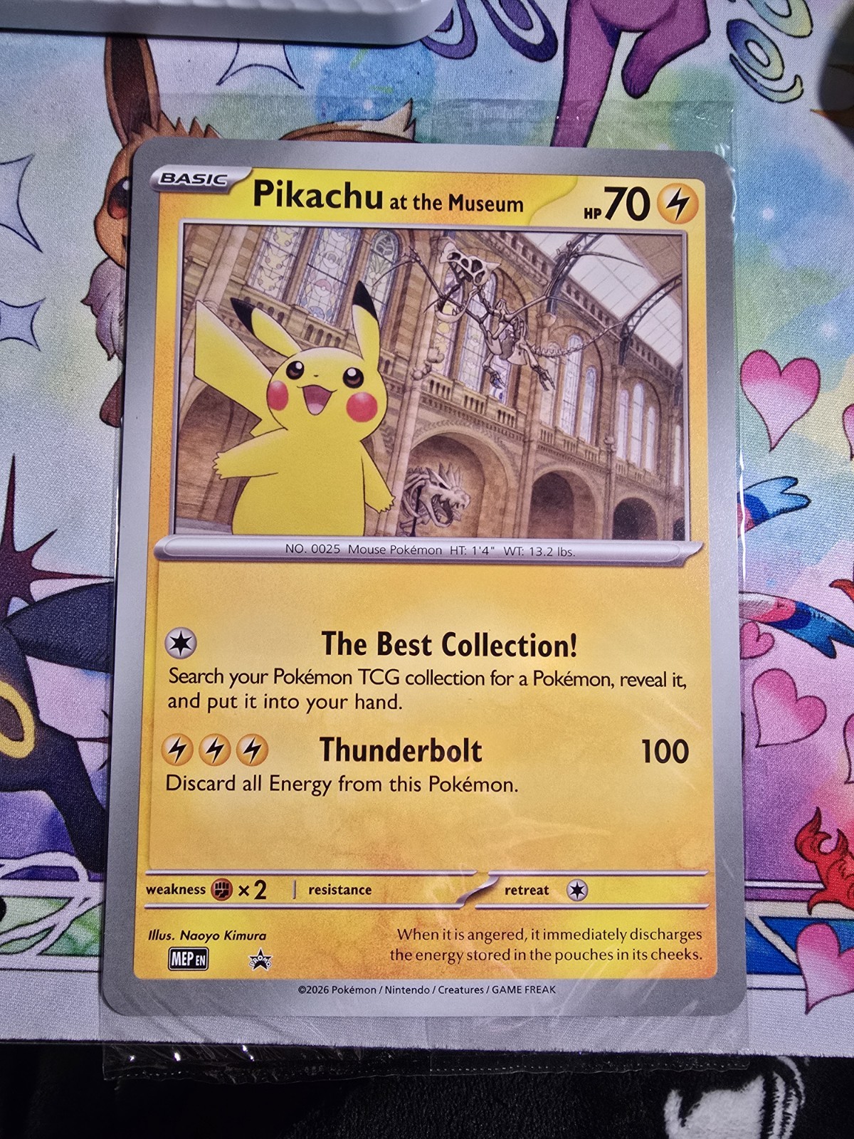 Pokemon Pikachu At The Museum Promo Card - SEALED Mint Condition