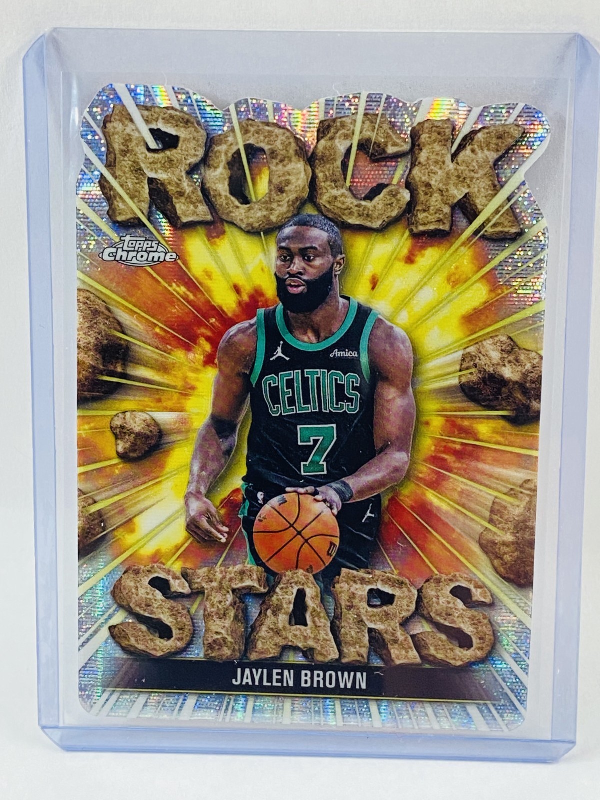 2025-26 Topps Chrome Jaylen Brown Rock Stars Case Hit SSP RS-8
