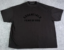 Fear Of God Essentials Heavy Tee Shirt Men’s Size Medium Black Oversized