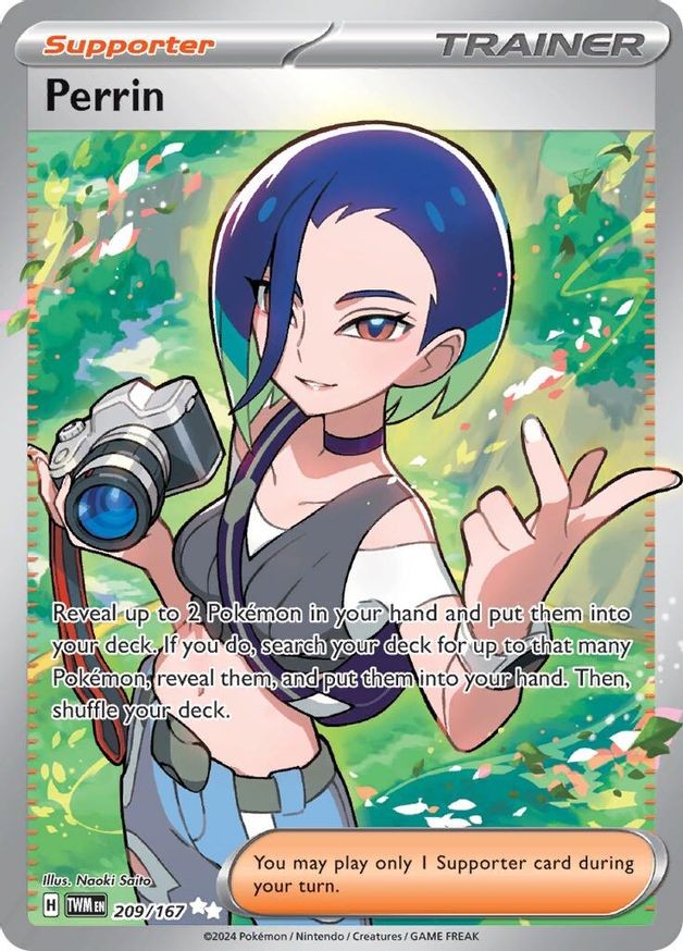 Pokemon Perrin (209/292) Twilight Masquerade NM HOLO