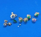 Vintage Junk Drawer Lot Costume Jewelry Earrings Faux Stones Vintage