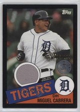 2020 Topps 1985 Topps Baseball Relics Black 125/199 Miguel Cabrera #85R-MC o7m