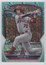 2023 Bowman Chrome Prospects Aqua Shimmer Refractor 32/125 Zach Neto #BCP-64 5aj