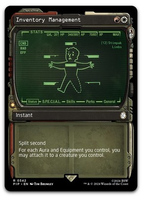 Inventory Management (Showcase) #342 (NM) Fallout PIP Magic MTG