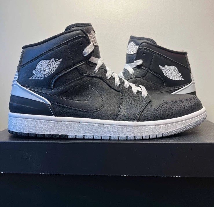 Nike Air Jordan 1 Retro 86 Platino Puro Negro Talla 10.5 Tenis 644490-010 Foto 2 de 4