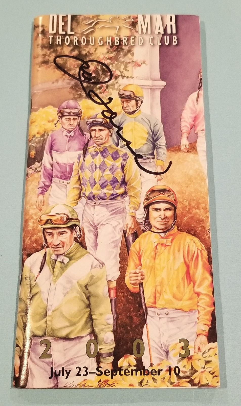 Joe Torre Autographed Signed Magazine Program Del Mar Thoroughbred NY Yankees HOF JSA COA 