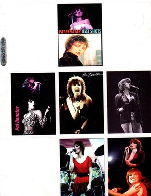 PAT BENATAR    CUSTOM TRADING CARD 6 CARDS  SET