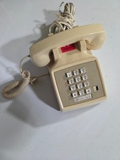 Vintage Beige AT T Push Button Desk Phone 2500DMGB 85283 Made in USA 